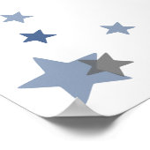 独自のポスターブルーグレーをカスタムデザイン ポスター (角)