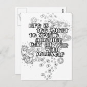 独自のポストカードに色を付ける ポストカード (正面/裏面)