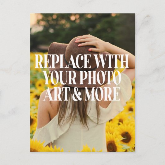 独自のポストカードを作成する ポストカード (正面)