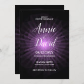 独自のポリゴン日が差すこと結婚の 招待状 (正面/裏面)