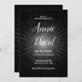 独自のポリゴン日が差すこと結婚の 招待状 (正面/裏面)