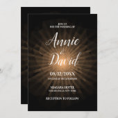 独自のポリゴン日が差すこと結婚の 招待状 (正面/裏面)