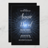 独自のポリゴン日が差すこと結婚の 招待状 (正面/裏面)