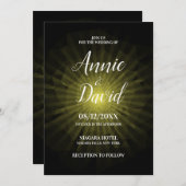 独自のポリゴン日が差すこと結婚の 招待状 (正面/裏面)