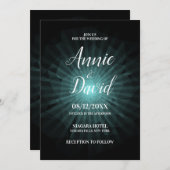 独自のポリゴン日が差すこと結婚の 招待状 (正面/裏面)