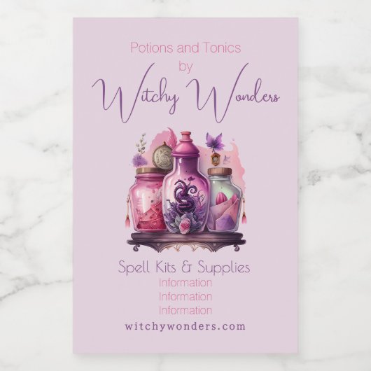 独自のポーションボトルの作成 フードラベル (シングルラベル)