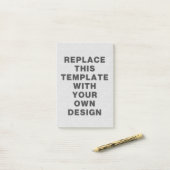 独自のポートレート向き4 x 6インチ ポストイット (デスク上)