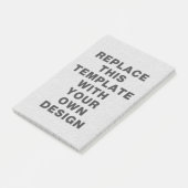 独自のポートレート向き4 x 6インチ ポストイット (アングル)