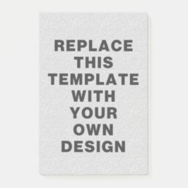 独自のポートレート向き4 x 6インチ ポストイット