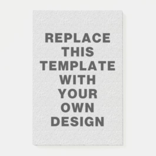 独自のポートレート向き4 x 6インチ ポストイット (正面)