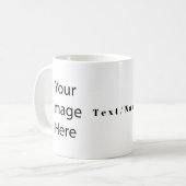 独自のマグのクラシック作成 コーヒーマグカップ (正面左)