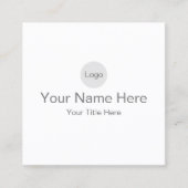 独自のマット2.5インチx 2.5インチを作成する スクエア名刺 (正面)