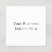 独自のマット2.5インチx 2.5インチを作成する スクエア名刺 (裏面)