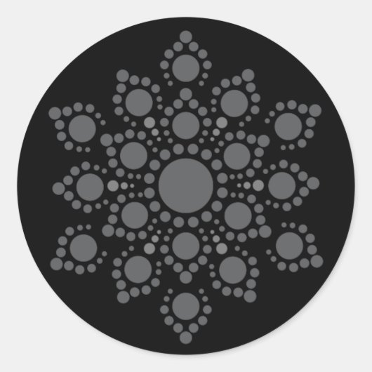 独自のマンダララウンドステックラシックカーを作成する ラウンドシール (正面)