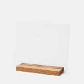 独自のミニマリストスクリプトの作成カスタム引用文 アクリルサイン (傾斜)