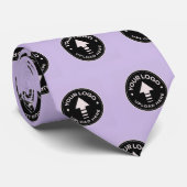 独自のミニマルな紫のビジネスロゴを作成 ネクタイ (ロール)