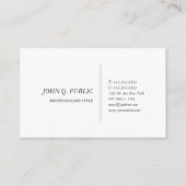 独自のミニマルエレガントリストデザインの作成モダン 名刺 (正面)