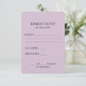 独自のミニマルカスタムリストの作成 出欠カード (スタンド正面)