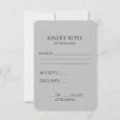 独自のミニマルカスタムリストの作成 出欠カード (正面)