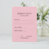 独自のミニマルカスタムリストの作成 出欠カード (スタンド正面)