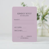 独自のミニマルカスタムリストの作成 出欠カード (スタンド正面)