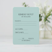 独自のミニマルカスタムリストの作成 出欠カード (スタンド正面)