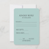 独自のミニマルカスタムリストの作成 出欠カード (正面)