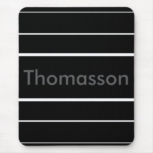 独自のミニマルパーソナライズされた主義モノグラムの作成 マウスパッド (正面)