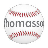 独自のミニマルパーソナライズされた主義モノグラムの作成 野球ボール (正面)