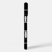 独自のミニマルパーソナライズされた主義モノグラムの作成 Case-Mate iPhoneケース (裏面 / 右)