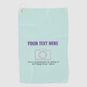 独自のムーンライトジェイドパステルを作成 ゴルフタオル (正面)