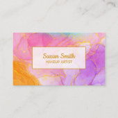 独自のメイクアップカスタムアーティストを作成する 名刺 (正面)