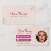 独自のメイクカスタムアップアーティストを作成 名刺 (正面/裏面)