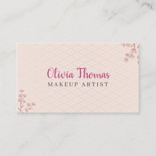 独自のメイクカスタムアップアーティストを作成 名刺 (正面)