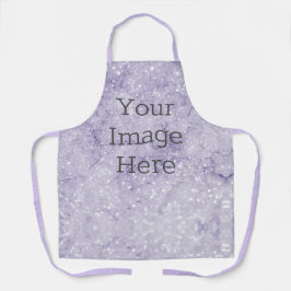 独自のメタリックパープルグリッター大理石を作成 エプロン