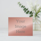 独自のメタリックフェイクバラ金ゴールドの作成 ポストカード (スタンド正面)