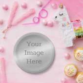 独自のメタリックプラチナ銀箔を作成フェイクする ペーパープレート (パーティー)