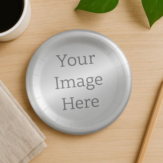 独自のメタリックプラチナ銀箔を作成フェイクする ペーパープレート