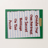 独自のメッセージの作成パズル ジグソーパズル (横)