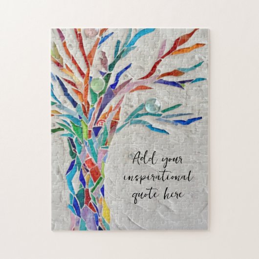 独自のメッセージの感動的作成 ジグソーパズル (縦)