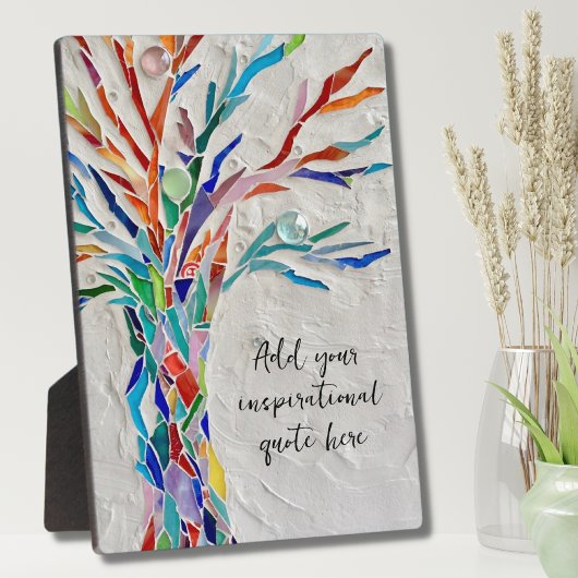 独自のメッセージの感動的作成 フォトプラーク