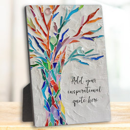 独自のメッセージの感動的作成 フォトプラーク