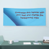 独自のメッセージバナーの青v1を追加 横断幕 (トレードショー)