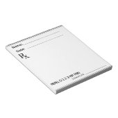 独自のメモを書くための処方箋パッド ノートパッド (アングル)