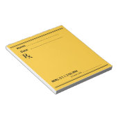 独自のメモを書くための処方箋パッド ノートパッド (アングル)