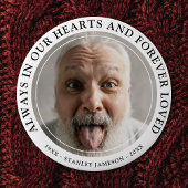 独自のメモリアル写真と文字トリビュートの作成 缶バッジ