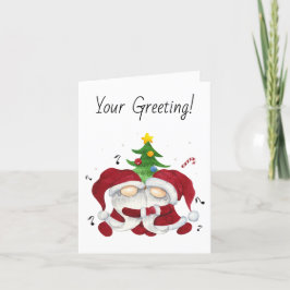 独自のメリークリスマスツリーのハッガー格言を作成 シーズンカード