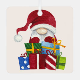 独自のメリークリスマス格言とプレゼントを作成 メタルオーナメント