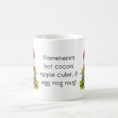 独自のメリークリスマス格言とプレゼントを作成 モーフィングマグカップ (中央)