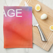 独自のモダンシンプルテンプレートのエレガント作成 キッチンタオル (四つ折り)